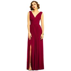 Dessy Collection Vivian Diamond Chiffon Gown